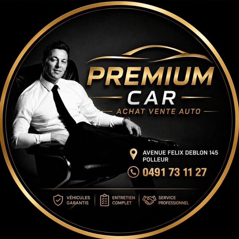 Logo Premium Car avec Kévin Lacroix, gérant : achat et vente auto, avenue Félix Deblon 145 à Polleur, 0491 73 11 27